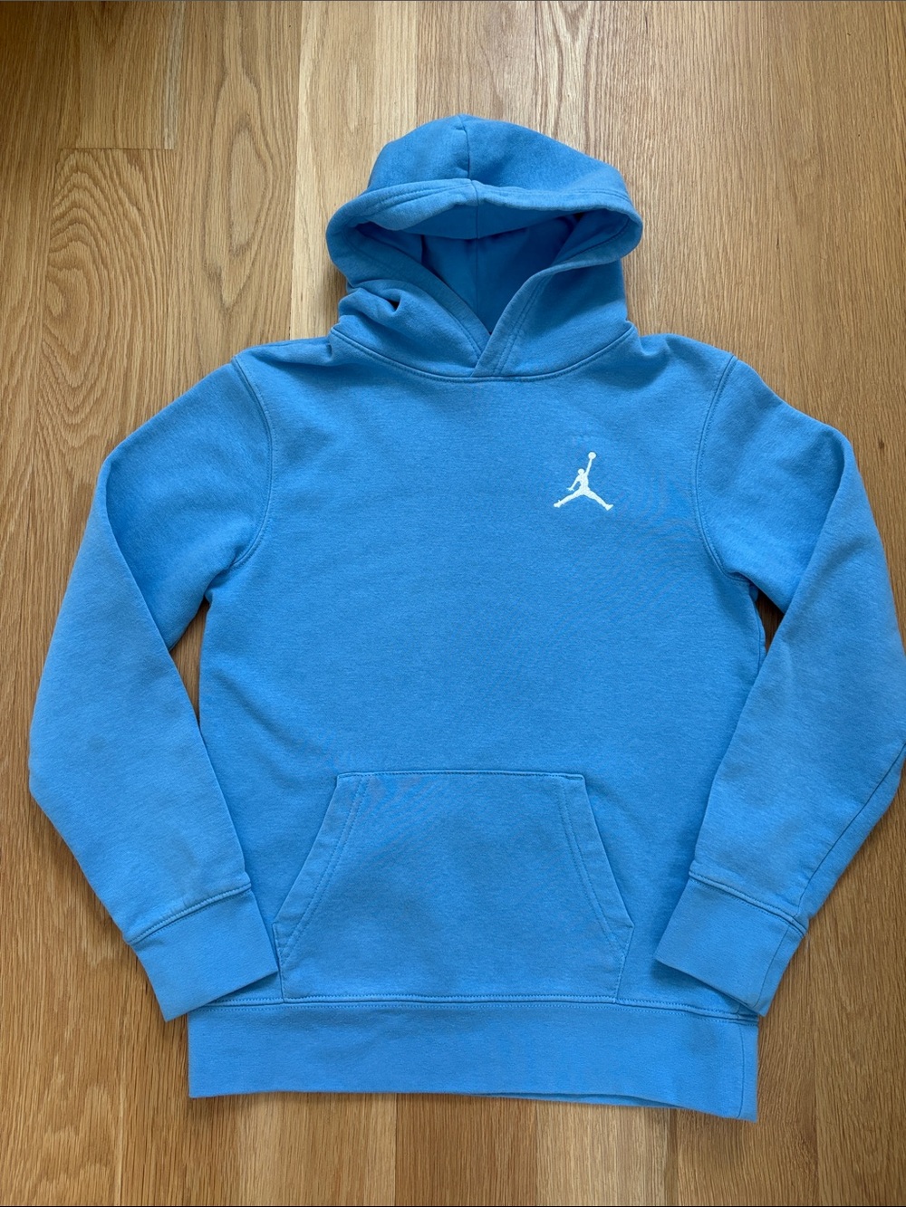 Jordan Light Blue Hoodie with White Jumpman